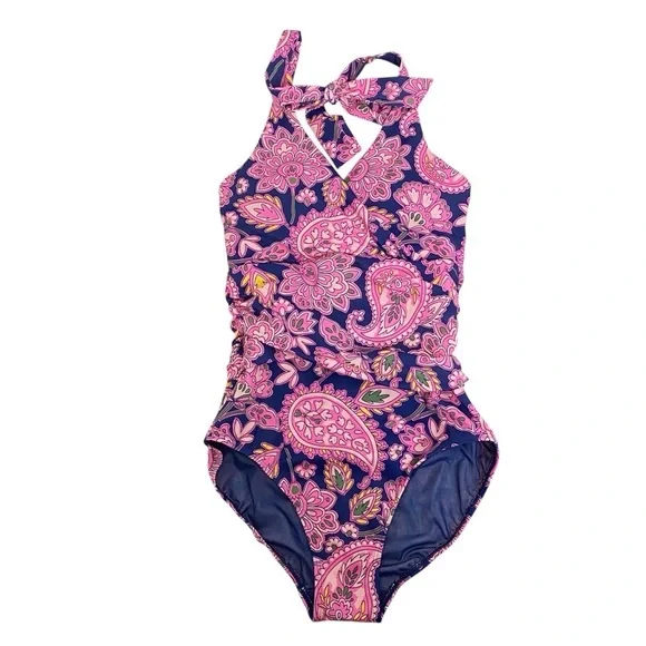 Boden Levanzo Ruched Halter Neck One Piece Swimsuit - Picture 5 of 7